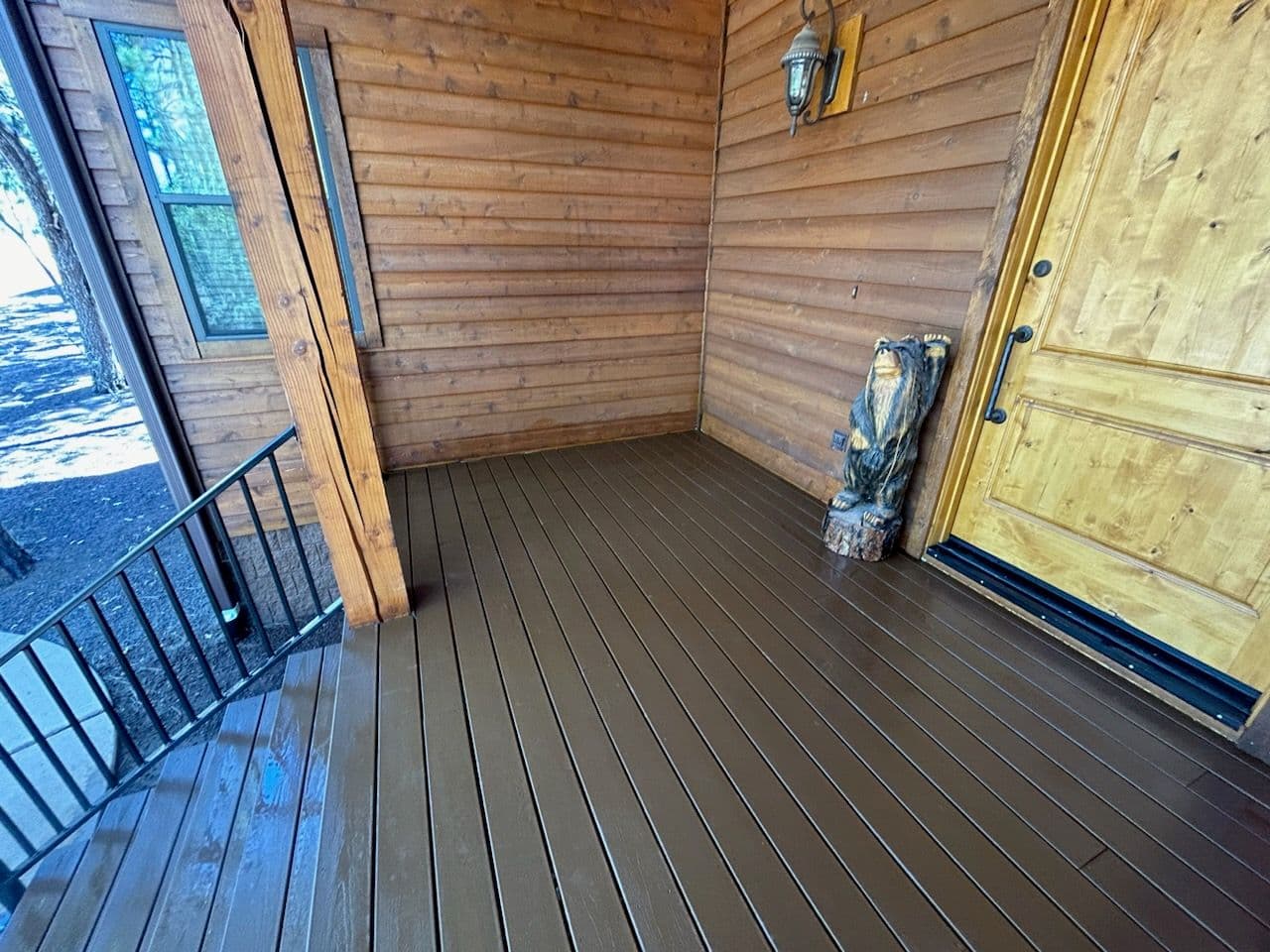 Gallery photos for Wooden Porch Transformed with Expert Pressure Wash: Image #1